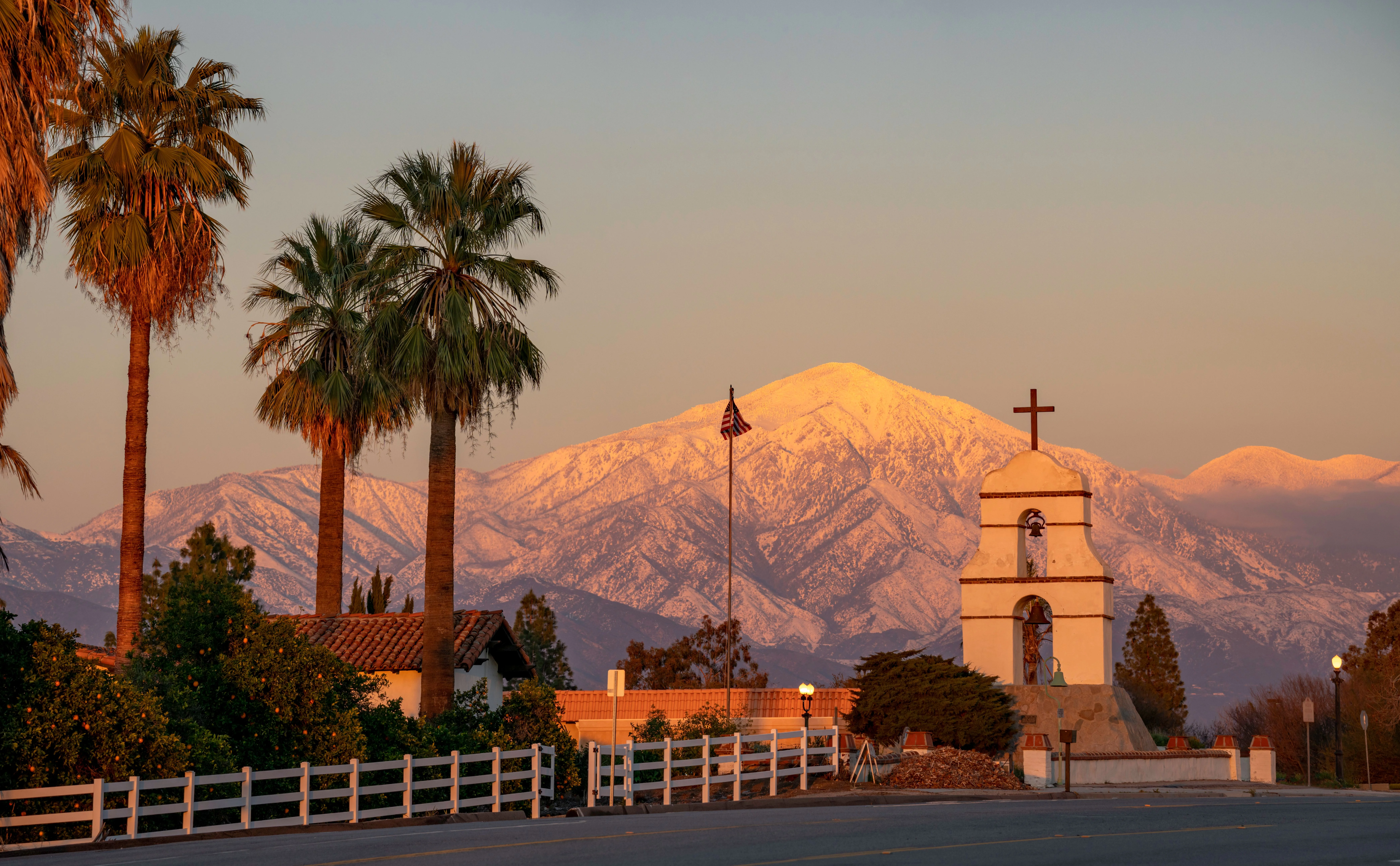 Ojai Valley at sunset